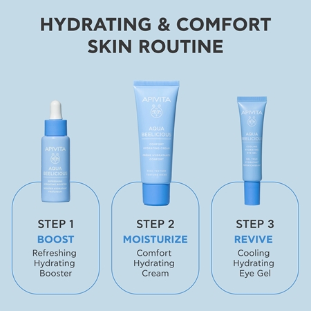 Apivita Aqua Beelicious Comfort Hydrating Cream Rich Nourishing Day and Night Cream moisturising