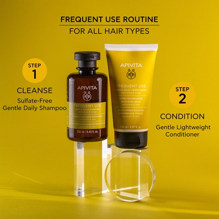 Apivita Frequent Use Gentle Daily Shampoo sampon mindennapi használatra kamillával