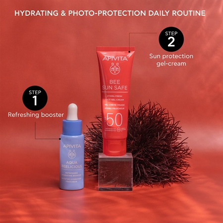 Apivita Bee Sun Safe Hydra Fresh Face Gel-Cream SPF50 gel-crème hydratant SPF 50