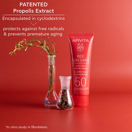 Apivita Bee Sun Safe Hydra Fresh Face Gel-Cream SPF50 gel-crème hydratant SPF 50