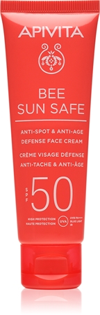 Apivita Bee Sun Safe Anti-Spot and Anti-Age Face Cream SPF 50 crème protectrice anti-âge SPF 50