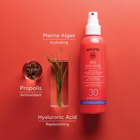 Apivita Bee Sun Safe Hydra Melting Ultra-Light Spray SPF30 mleczko ochronne do opalania w sprayu SPF 30