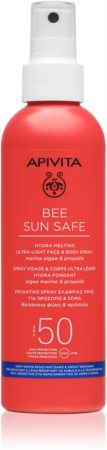 Apivita Bee Sun Safe προστατευτική αντηλιακή λοσιόν σε σπρέι SPF 50