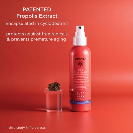 Apivita Bee Sun Safe Hydra Melting Ultra-Light Spray SPF50 spay-lotiune de protectie solara SPF 50
