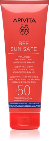 Apivita Bee Sun Safe Hydra Fresh Milk SPF50 mleczko do opalania do twarzy i ciała SPF 50
