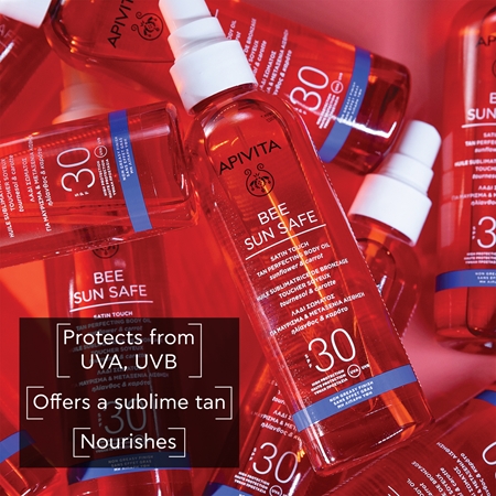Apivita Bee Sun Safe Satin Touch Oil SPF30 olje za sončenje SPF 30