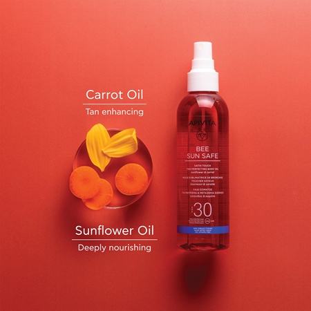 Apivita Bee Sun Safe Satin Touch Oil SPF30 olje za sončenje SPF 30