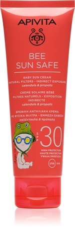 Apivita Bee Sun Safe Baby Sun Cream SPF30 dětský krém na opalování SPF 30