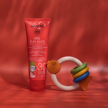 Apivita Bee Sun Safe Baby Sun Cream SPF30 dětský krém na opalování SPF 30