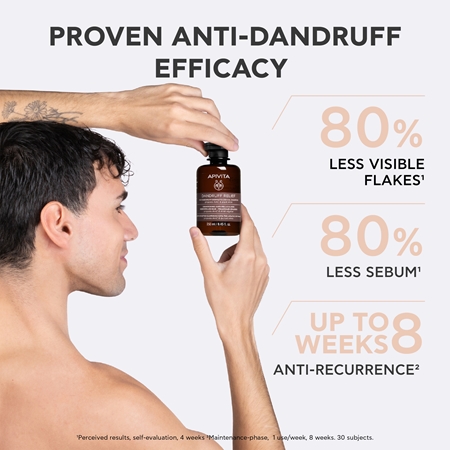 Apivita Dandruff Relief Oily Dandruff Dermatological Shampoo Anti-Dandruff Shampoo for oily hair