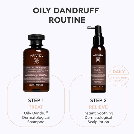 Apivita Dandruff Relief Oily Dandruff Dermatological Shampoo Anti-Dandruff Shampoo for oily hair