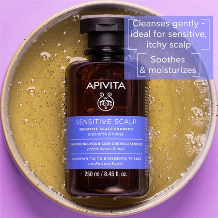 Apivita Sensitive Scalp Shampoo σαμπουάν για ευαίσθητο και ερεθισμένο δέρμα της κεφαλής