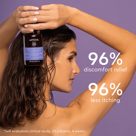 Apivita Sensitive Scalp Shampoo σαμπουάν για ευαίσθητο και ερεθισμένο δέρμα της κεφαλής