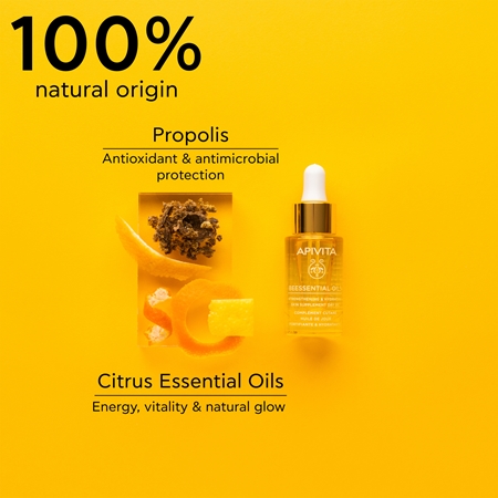 Apivita Beessential Oils Strengthening & Hydrating Day Oil posvetlitveno dnevno olje za intenzivno hidracijo