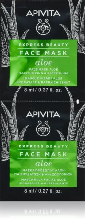 Apivita Express Beauty Aloe osvěžující hydratační maska na obličej