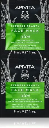 Apivita Express Beauty Moisturizing Face mask Aloe osviežujúca hydratačná maska na tvár
