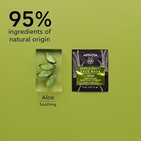 Apivita Express Beauty Moisturizing Face mask Aloe osviežujúca hydratačná maska na tvár