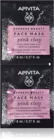 Apivita Express Beauty Pink Clay máscara de limpeza para rosto