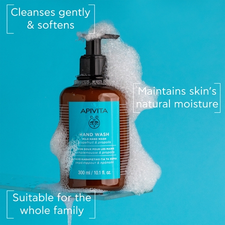 Apivita Hand Care Mild Hand Wash švelnus skystasis rankų muilas