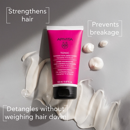 Apivita Tonic Thinning Hair Conditioner tonizáló kondicionáló vékony szálú, hullásra hajlamos hajra
