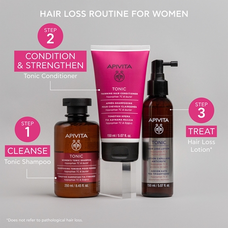 Apivita Tonic Thinning Hair Conditioner tonizáló kondicionáló vékony szálú, hullásra hajlamos hajra