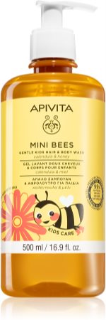 Apivita Kids Mini Bees gel detergente per viso e corpo