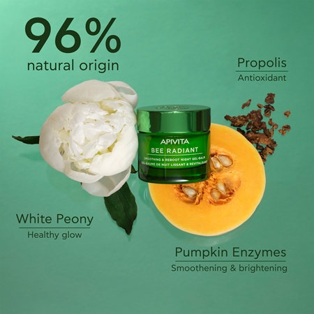 Apivita Bee Radiant Night Gel-Balm noční detoxikační a vyhlazující gel-balzám