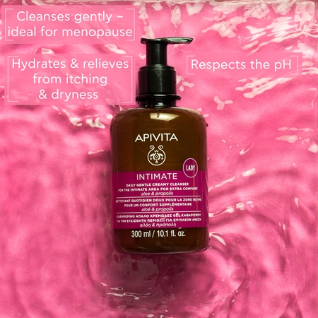 Apivita Intimate Lady Creamy Cleanser nežni gel za intimno higieno za vsakodnevno uporabo