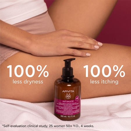 Apivita Intimate Lady Creamy Cleanser nežni gel za intimno higieno za vsakodnevno uporabo