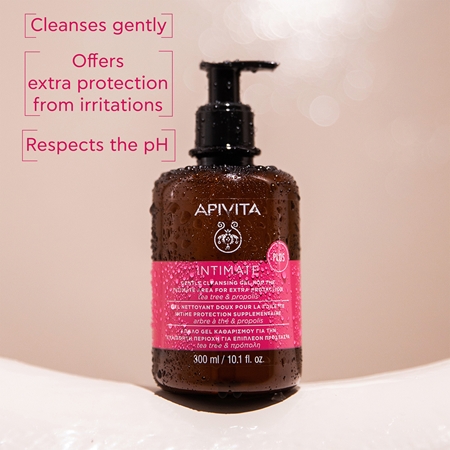 Apivita Intimate Plus Cleansing Gel jemný penivý umývací gél na intímnu hygienu