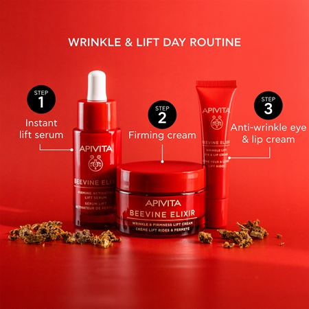 Apivita Beevine Elixir Cream Light liftingujący krem ujędrniający przeciw zmarszczkom