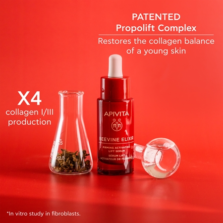 Apivita Beevine Elixir Lift Serum зміцнююча ліфтингова сироватка для сяючої шкіри