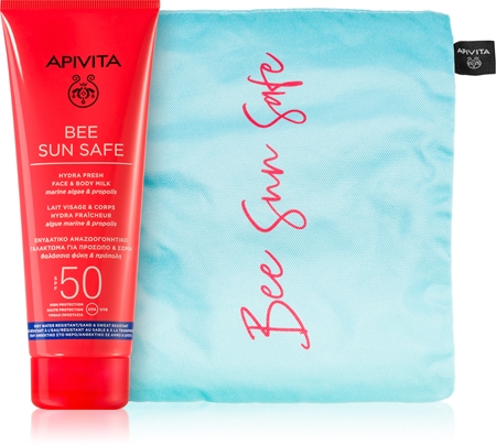 Apivita Bee Sun Safe Hydra Fresh SET naptej arca és testre SPF 50 ajándékszett