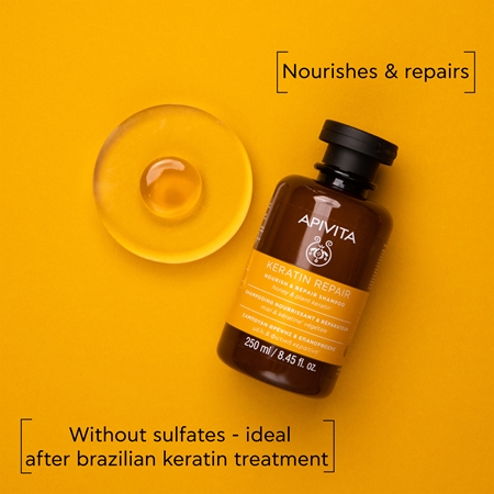 Apivita Keratin Repair Nourish Repair Shampoo καθαριστικό σαμπουάν