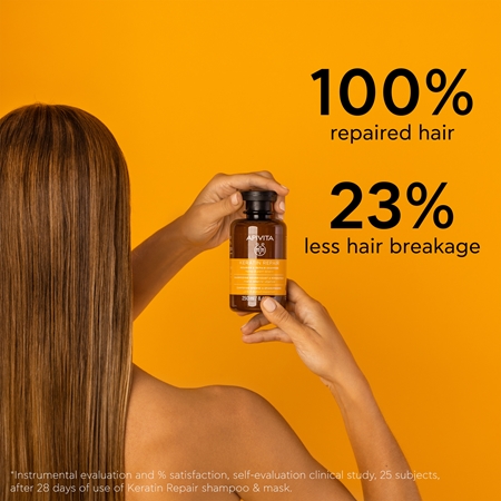 Apivita Keratin Repair Nourish Repair Shampoo καθαριστικό σαμπουάν