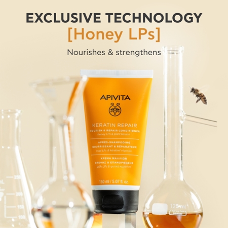 Apivita Keratin Repair Nourish Repair Conditioner Keratin Restore Conditioner for dry and damaged hair