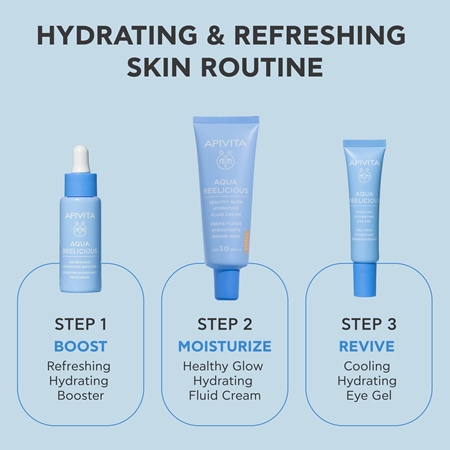 Apivita Aqua Beelicious Tinted Fluid SPF30 лек тониращ флуид за озаряване на лицето