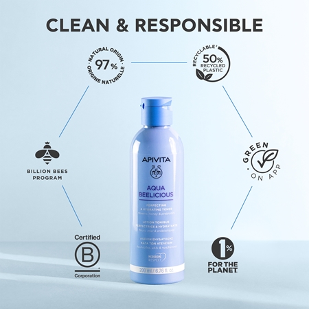 Apivita Aqua Beelicious Hydrating Toner tonizuojamasis losjonas drėkinamojo poveikio