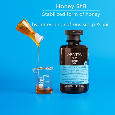 Apivita Hyaluronic Hydra Fine Hair Moisturizing Shampoo sampon hidratant pentru par fin
