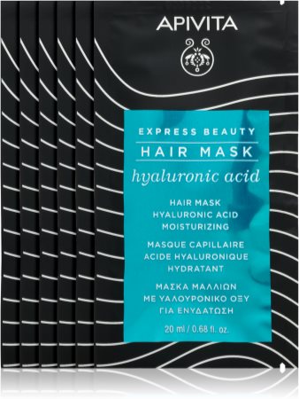 Apivita Express Beauty Hyaluronic Acid feuchtigkeitsspendende Maske für die Haare