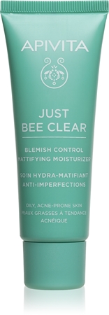 Apivita Just Bee Clear Blemish Control Moisturizer hydratační krém na obličej s niacinamidem