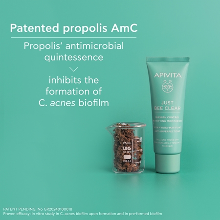 Apivita Just Bee Clear Blemish Control Moisturizer hydratační krém na obličej s niacinamidem