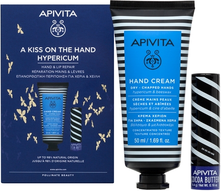 Apivita A Kiss on the hand Hypericum coffret (nutrição e hidratação)