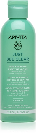 Apivita Just Bee Clear Pore Minimizing Lotion starostlivosť na rozšírené póry a čierne bodky