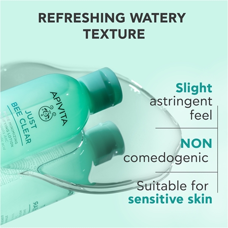Apivita Just Bee Clear Pore Minimizing Lotion starostlivosť na rozšírené póry a čierne bodky