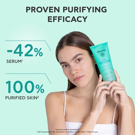Apivita Just Bee Clear Purifying Cleanser Gel čistiaci pleťový gél proti akné