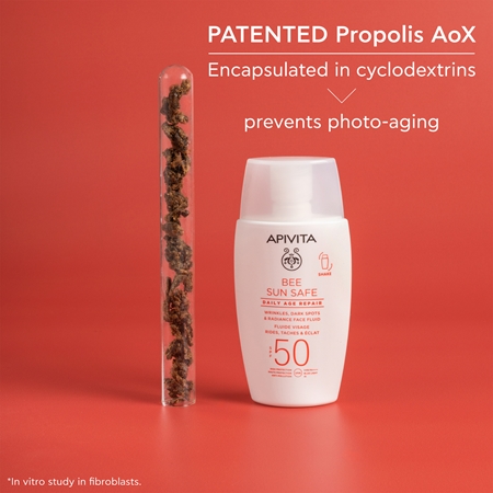 Apivita Bee Sun Safe Daily Age Repair Fluid SPF50 ochranný fluid proti vráskám SPF 50
