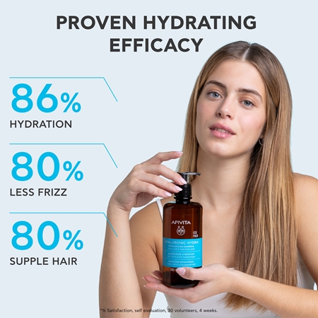 Apivita Hyaluronic Hydra Moisturizing Shampoo Mitrinošs šampūns