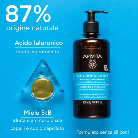 Apivita Hyaluronic Hydra Moisturizing Shampoo shampoo idratante