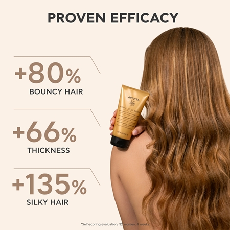 Apivita Royal Jelly Elixir Replumping Conditioning Mask conditioner and mask 2 in 1